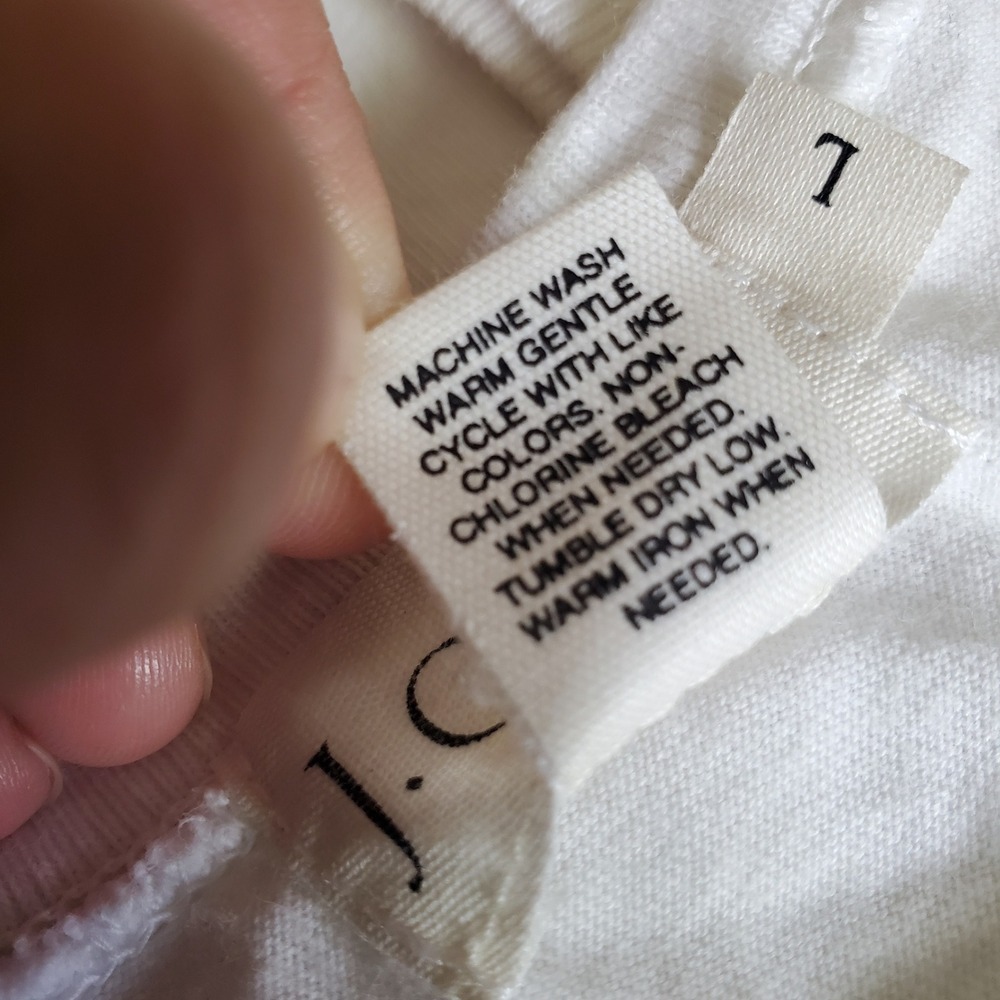 J. Crew Womens White 100% Cotton Scoop Neck Tank Dress Size Large Layering Basic - Picture 15 of 16